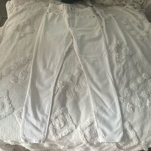 Abercrombie and fitch white jeans